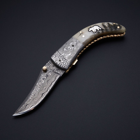 Handmade Folding Bear Knife