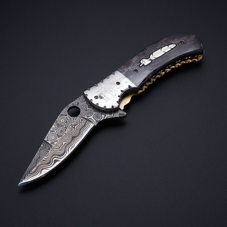 Handmade Folding Eagle Feather Knife