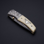 Handmade Folding Longhorn Knife