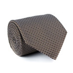 Zegna // Textured Circle Tie // Brown