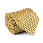 Zegna // Satin Triangle Tie // Yellow