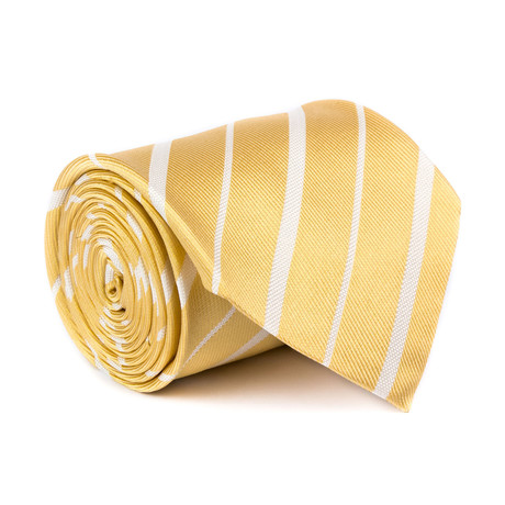 Zegna // Variated Stripe Tie // Yellow