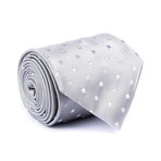 Zegna // Satin Square Tie // Grey