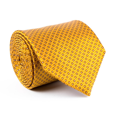 Zegna // Square Dot Tie // Yellow