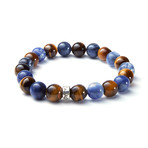 Tiger Eye + Sodalite // Om Mani Padme Hum Bracelet (Extra Small)