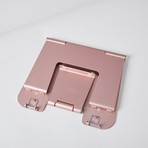 Foldable Ergonomic Laptop + Phone Stand // Rose Gold