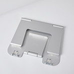 Foldable Ergonomic Laptop + Phone Stand // Silver