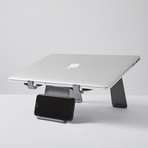 Foldable Ergonomic Laptop + Phone Stand // Space Grey