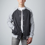 Varsity Jacket // Charcoal (XL)