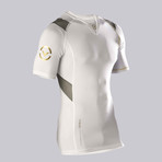 BioCeramic Short-Sleeve V-Neck X-Form Compression // White (2XL)