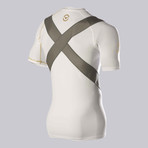 BioCeramic Short-Sleeve V-Neck X-Form Compression // White (2XL)