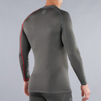 Stay Warm Long-Sleeve Compression Crew Neck // Grey (L)