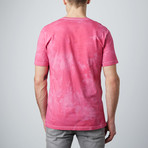 Ultra Soft Hand Dyed V-Neck // Bubble Gum (S)
