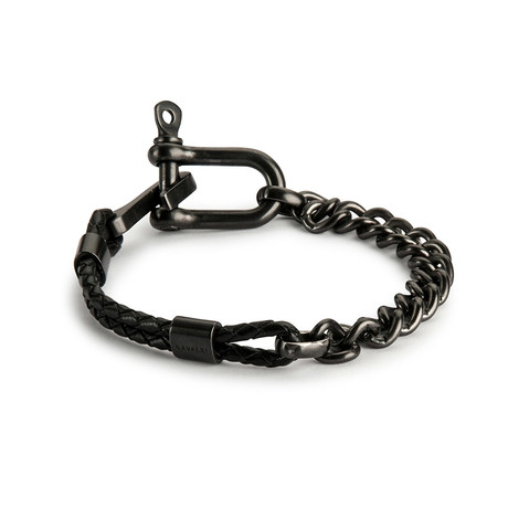 Shackle Bracelet // Charcoal (20cm)