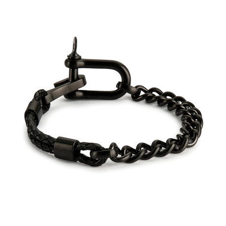 Shackle Bracelet // Matte Black (20cm)