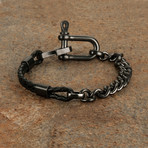 Shackle Bracelet // Charcoal (20cm)