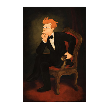 Philip Fry as President Abraham Lincoln