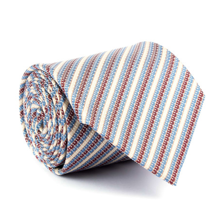 Gucci // Ramsay Dotted Stripe Tie // Blue