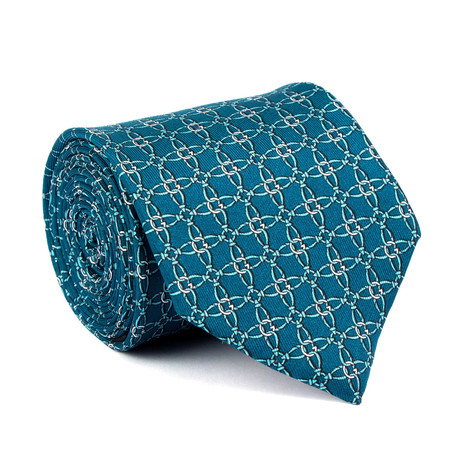 Gucci // Bernie Chain Print Tie // Blue
