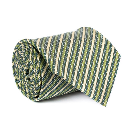 Gucci // Ramsay Dotted Stripe Tie // Green