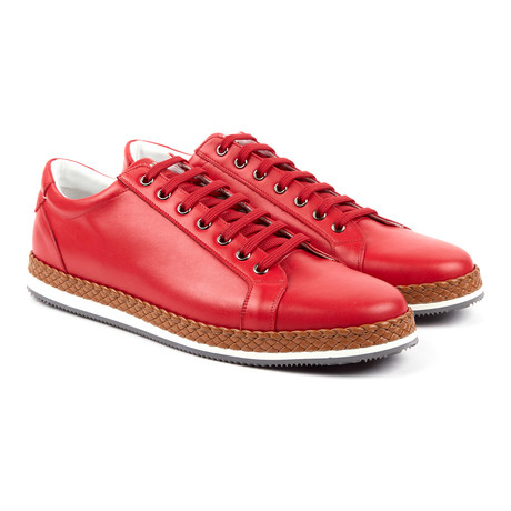Bruno Low-Top Sneaker // Red (Euro: 40)