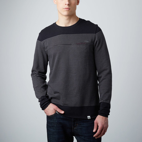 Clyde Sweater // Black Stripe (XS)