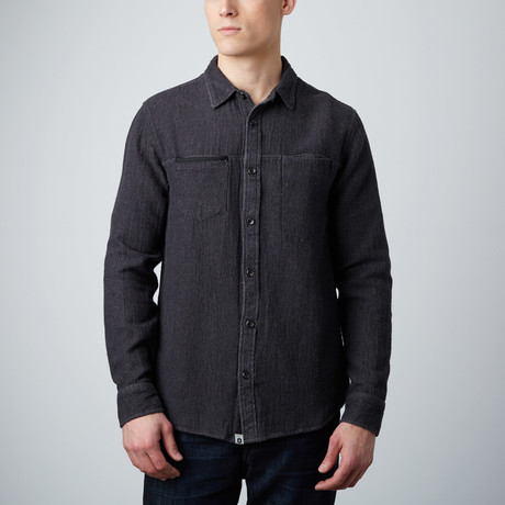 Cupert Long Sleeve Button-Up Shirt // Charcoal (XS)