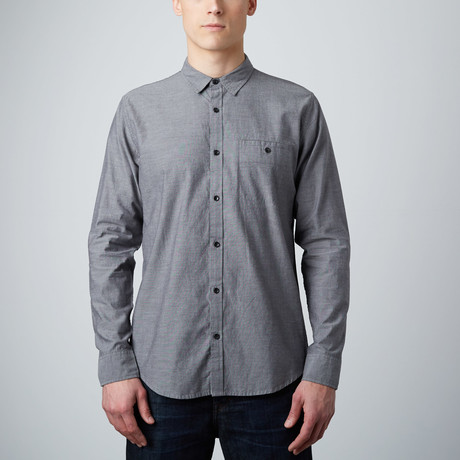 Camden Long-Sleeve Button-Down Shirt // Grey (XS)