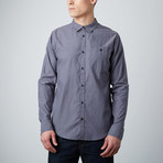 Camden Long-Sleeve Button-Down Shirt // Navy (M)