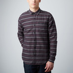 Bradly Long-Sleeve Button-Up Shirt // Navy + Grey (2XL)