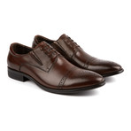 S3 // No Lace Cap-Toe Oxford // Brown (US: 7)