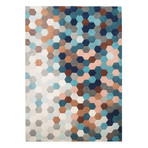 URBN by Modloft // Petrol Blue Kaleidoscope Rug