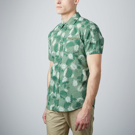 Modern Amusements // Jungle Short Sleeved Shirt // Edge Green (S)