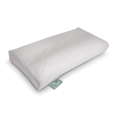 Sleep Yoga // Knee Pillow Cover // White (Silver)