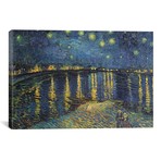 Starry Night over the Rhone, 1888  by Vincent van Gogh (26"H x 40"W x 1.5"D)