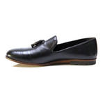 Medallion Tassel Loafer // Black (Euro: 40)