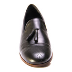 Medallion Patent Leather Loafer // Black (Euro: 42)