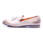 Medallion Tassel Loafer // Stone (Euro: 43)