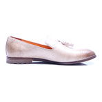 Medallion Tassel Loafer // Stone (Euro: 41)