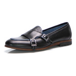 Double Monk Apron Loafer // Black (Euro: 43)