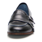 Double Monk Apron Loafer // Black (Euro: 40)