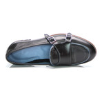 Double Monk Apron Loafer // Black (Euro: 45)