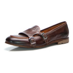 Double Monk Strap Loafer // Brown (Euro: 43)