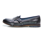 Double Monk Strap Loafer // Dark Blue (Euro: 44)