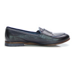 Double Monk Strap Loafer // Dark Blue (Euro: 44)