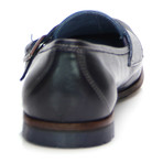 Double Monk Strap Loafer // Dark Blue (Euro: 41)