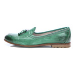 Apron Tassel Loafer // Green (Euro: 45)