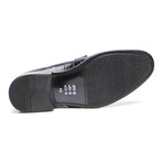 Crocodile Plain Toe Derby // Black (Euro: 42)