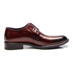 Crocodile Plain Toe Derby //Tobacco (Euro: 42)