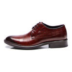 Crocodile Plain Toe Derby //Tobacco (Euro: 43)